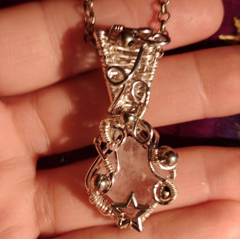 Rose quartz necklace